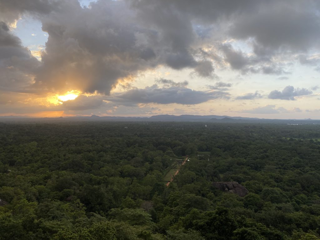 tramonto a Sigiriya