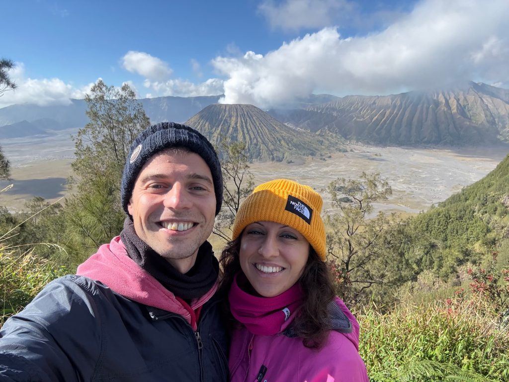 alba al vulcano Bromo