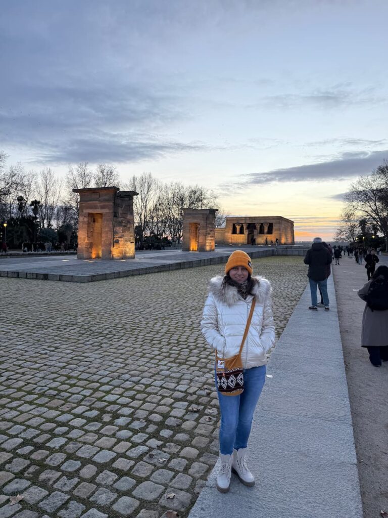 Tempio di Debod Madrid al tramonto