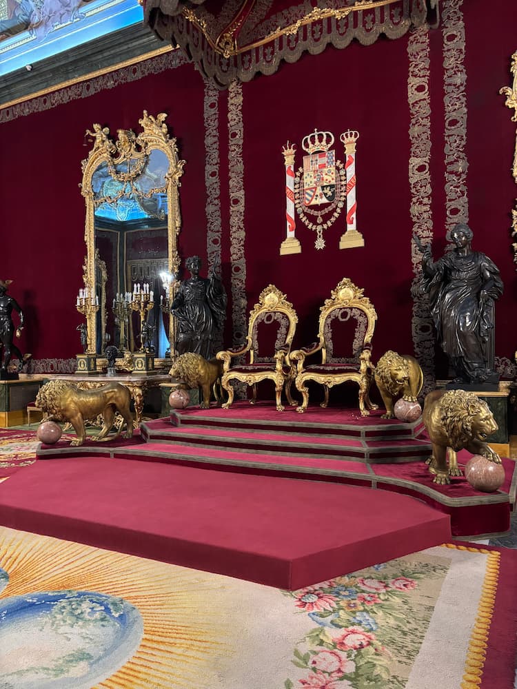 Sala del Trono Palazzo Reale di Madrid